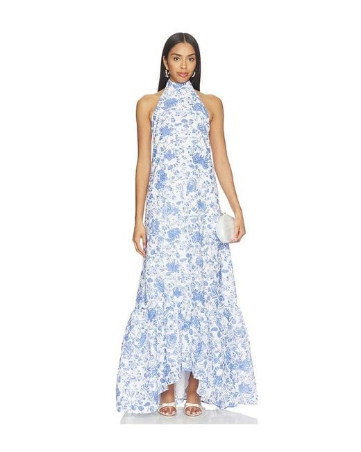 Elliatt Blue Elin Halter Gown