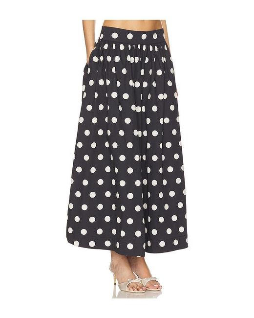 Lovers + Friends Black Deven Midi Skirt
