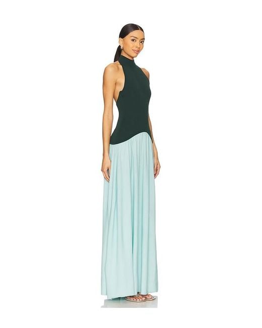 Vestido Halter Soglio En Color Bebe Azul Talla En Solid & Striped de color Blue