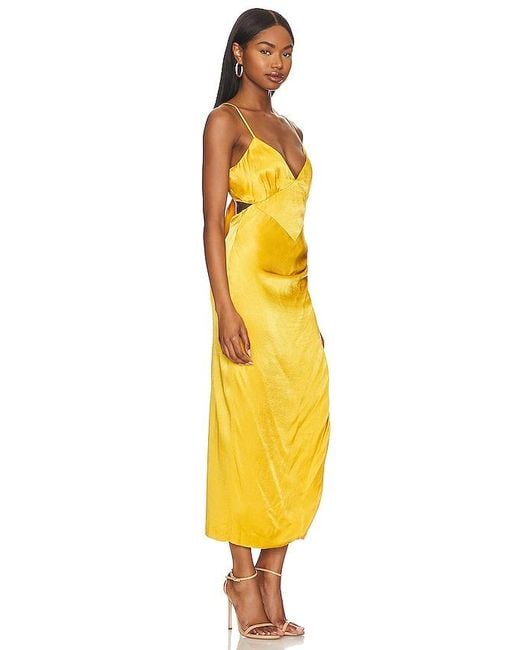 Bardot Yellow Seka Midi Dress