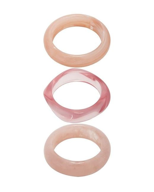 Luv Aj Pink The Formentera Bangle Set