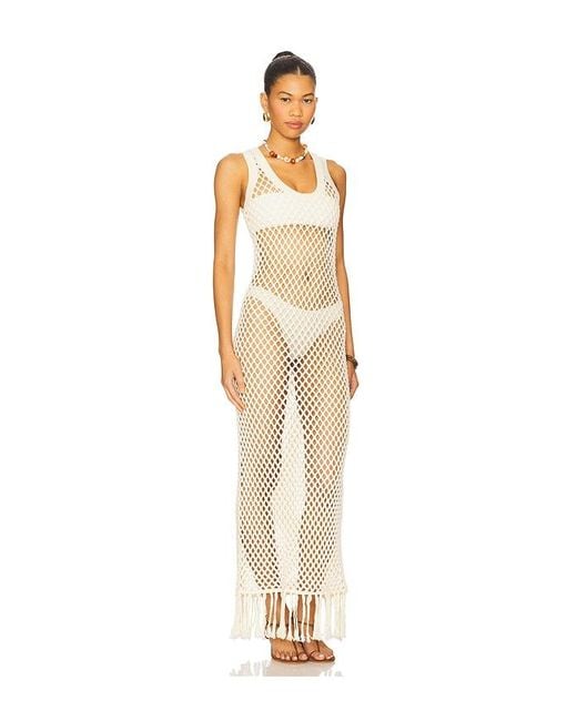 Sir Illaria Crochet Dress White