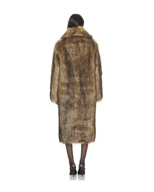 superdown Natural X Emma Leger Carmela Faux Fur Coat