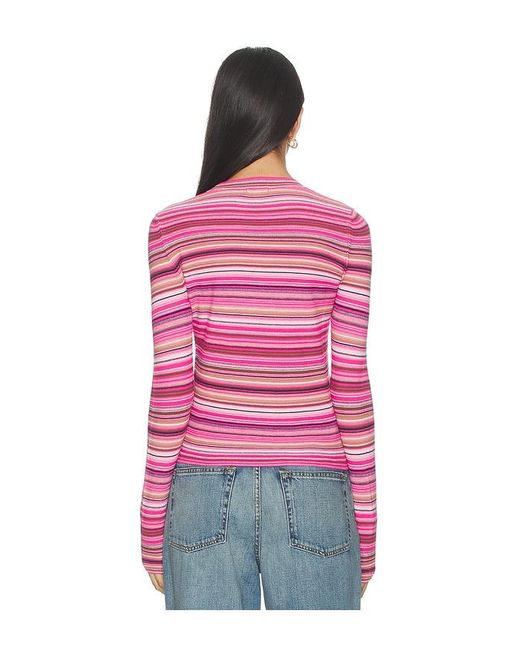 Pistola Red Madison Long Sleeve Crew Neck Sweater
