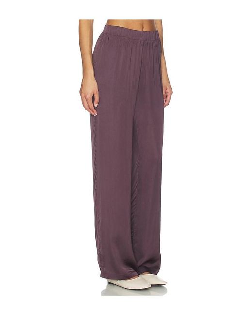 PERFECTWHITETEE Purple Camile Wide Leg Pant