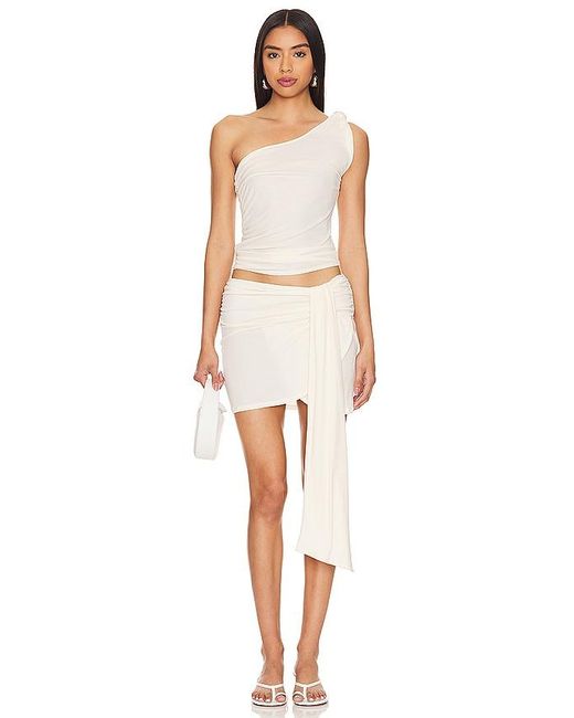 Asta Resort White Chloe Mini Skirt