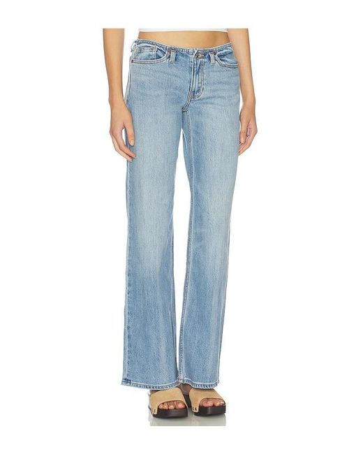 GOOD AMERICAN Blue Ghost Waist Low Loose Jean