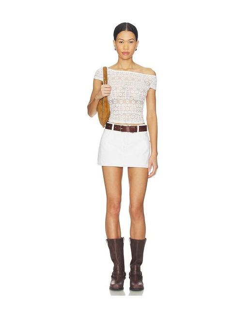 A.Brand White 99 Skirt