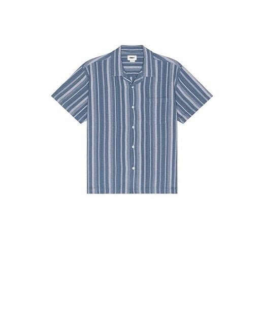 Obey Blue Hugh Woven Shirt for men