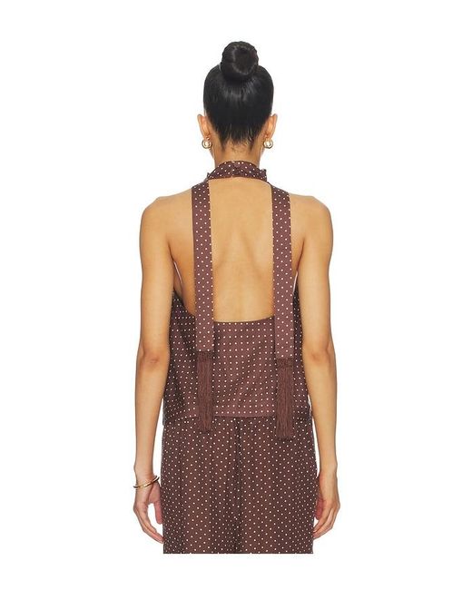 Posse Brown Phoebe Top