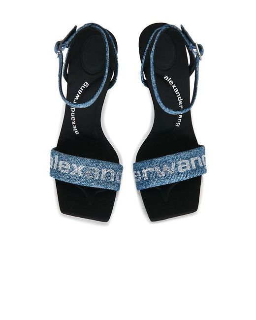 Alexander Wang Black Julie Billboard 105Mm Sandal