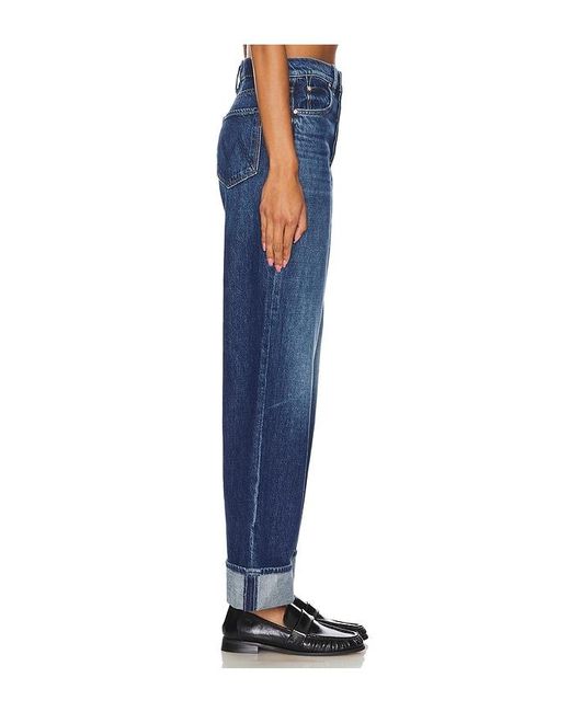 Mother Blue The Spitfire Nerdy Cuff Jeans