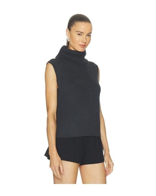 Lovers + Friends Blue Keris Turtle Neck Vest