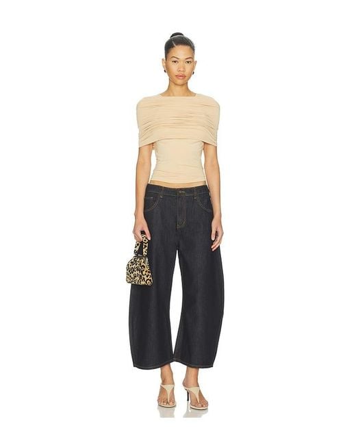 Lioness Black Horseshoe Cropped Jeans