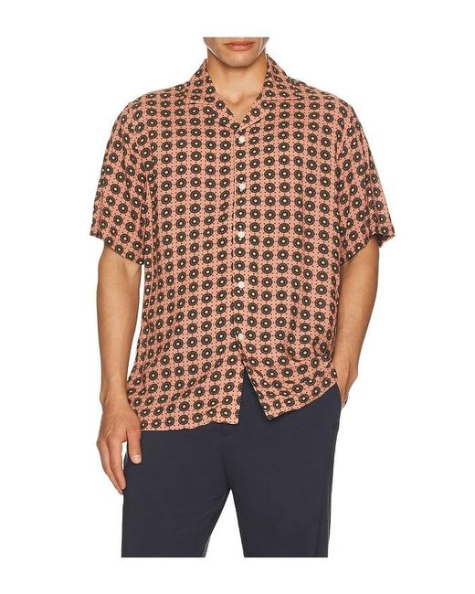 Oas Multicolor Blush Lumo Viscose Shirt for men