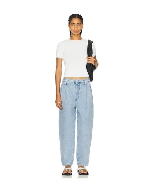 Agolde Blue Becker Wide Leg Jeans