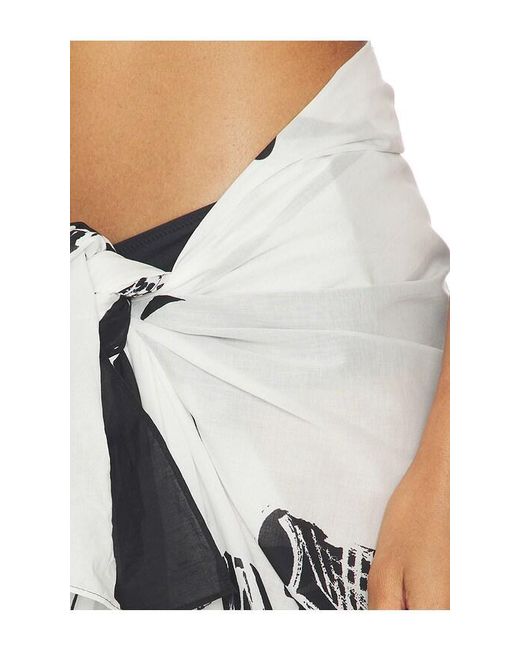 FAVORITE DAUGHTER Black The Vintage Floral Pareo