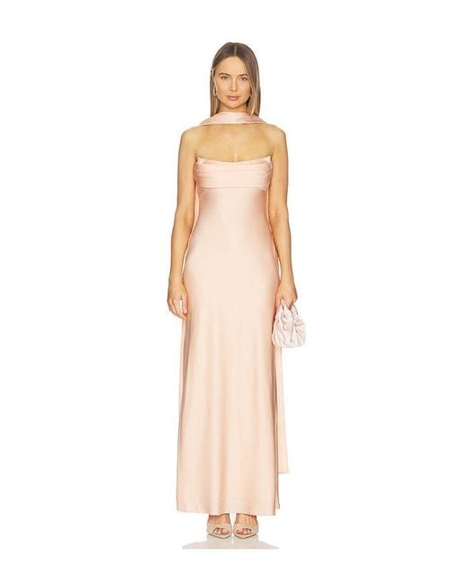 Runaway the Label White Madeleine Strapless Maxi Dress