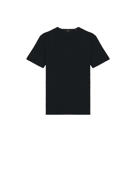Vince Black Garment Dye Short Sleeve Tee for men