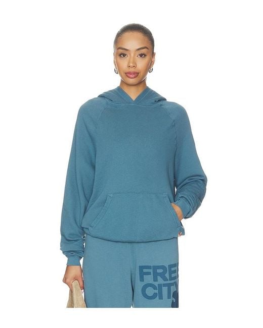 Freecity Blue Basicgoodness Fluff Hoodie