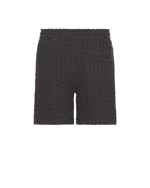 Oas Gray Porto Waffle Shorts for men