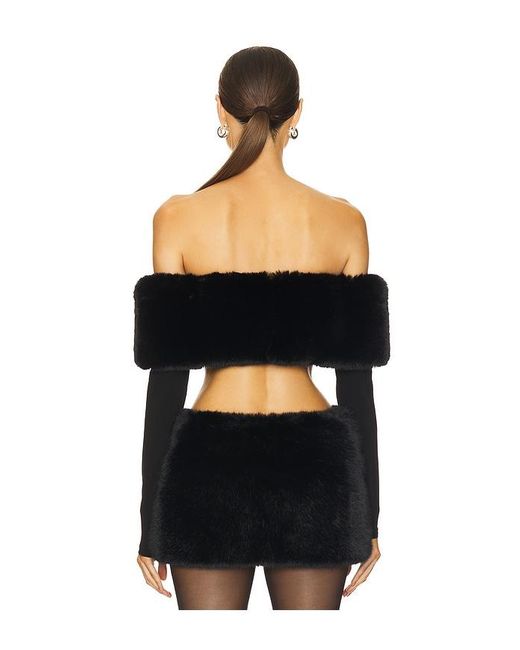 LOBA Black Sasha Crop Top