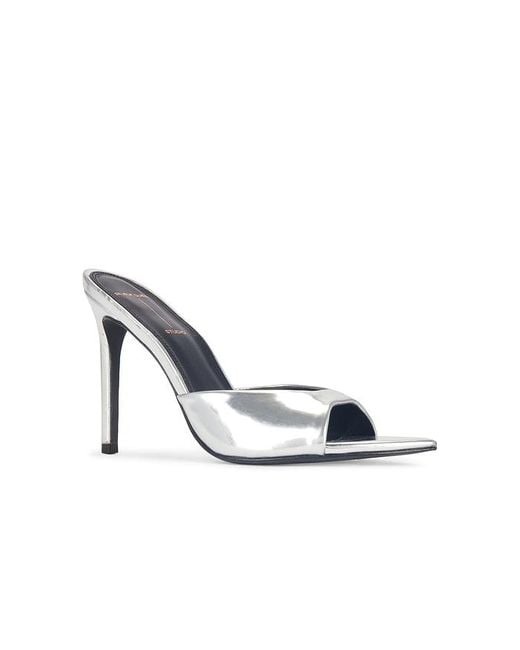 Black Suede Studio White Brea Mule