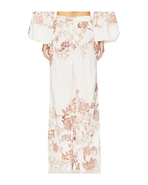 Hemant & Nandita White Pull On Pant