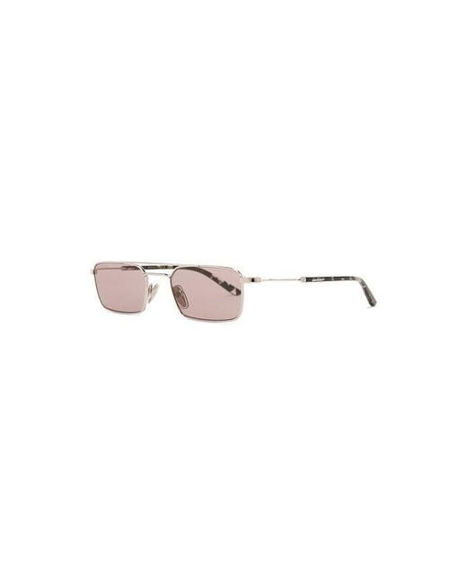 Gucci Multicolor Metal Frame Rectangular Sunglasses for men