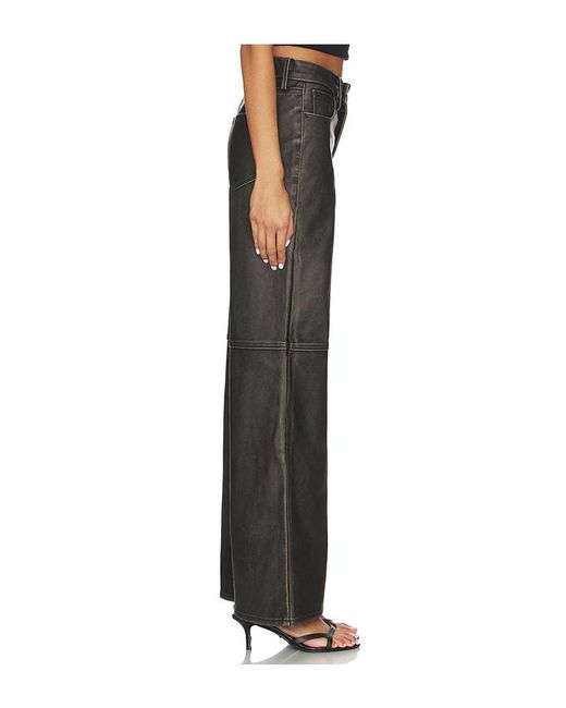 GOOD AMERICAN Black Good Skate Faux Leather Pants