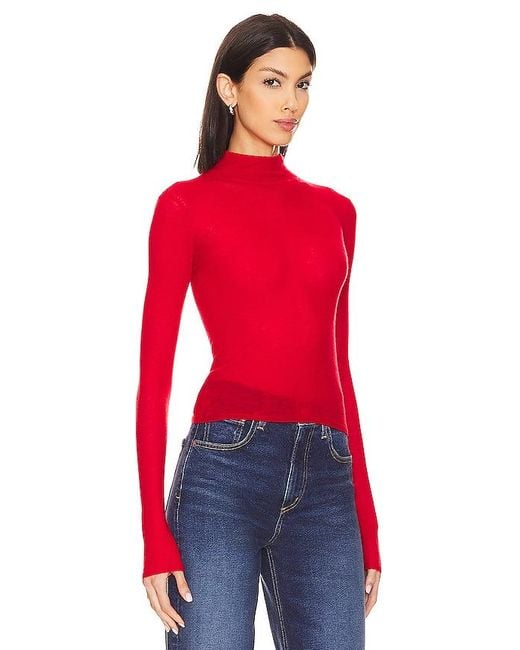 House of Harlow 1960 Red X Revolve Lane Sheer Top