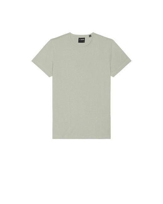 Cuts Multicolor Curve Hem Tee for men