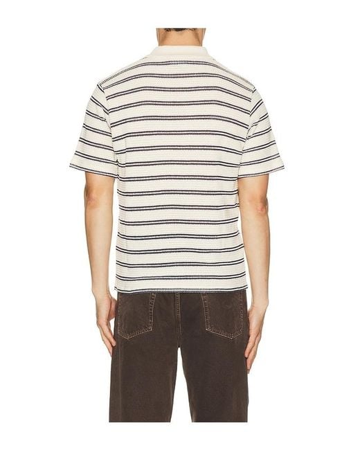 Percival Multicolor Moore Open Collar Polo for men
