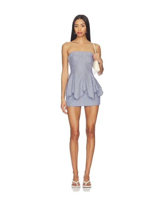 Lovers + Friends Blue Gracie Top