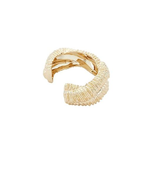 Self-Portrait White Textured Twisted Cuff