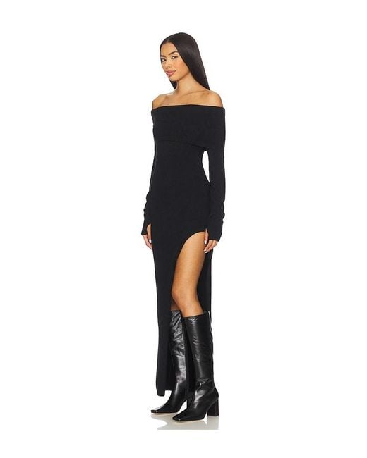 Seven Wonders Black Barly Off Shoulder Maxi Dress