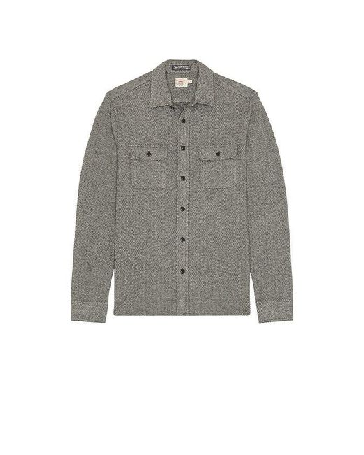 Faherty Brand Gray Legend Sweater Shirt for men
