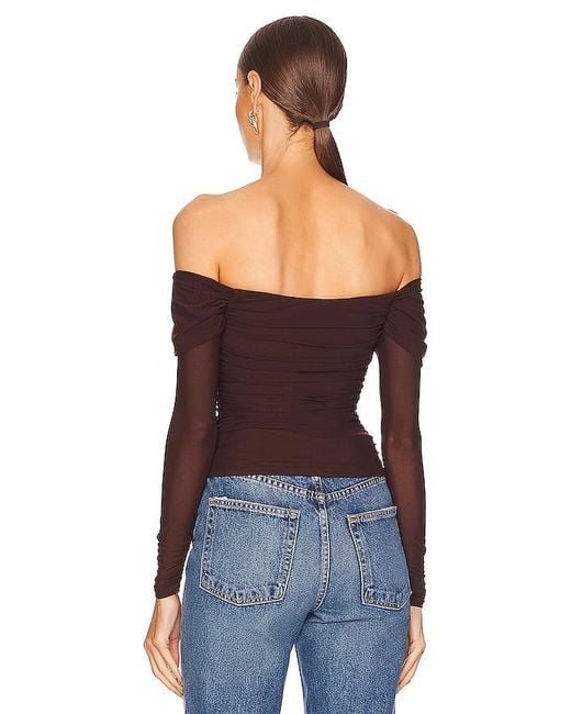 MAJORELLE Brown Constance Top