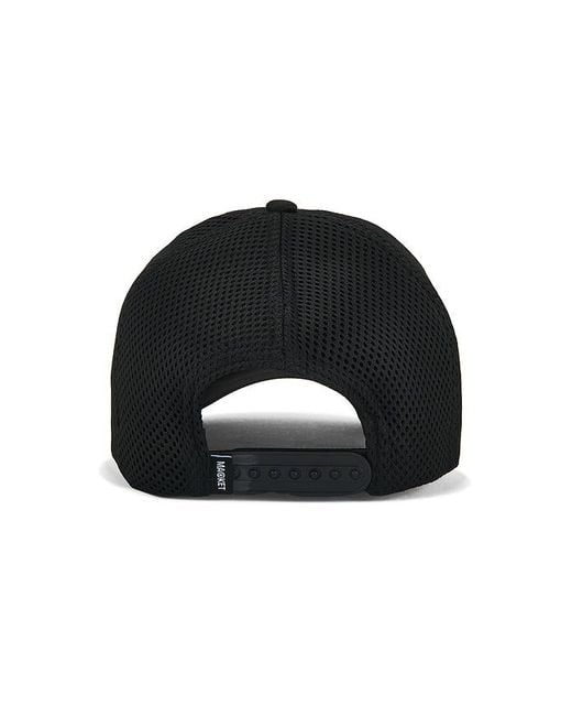 Market Black Garage Trucker Hat for men
