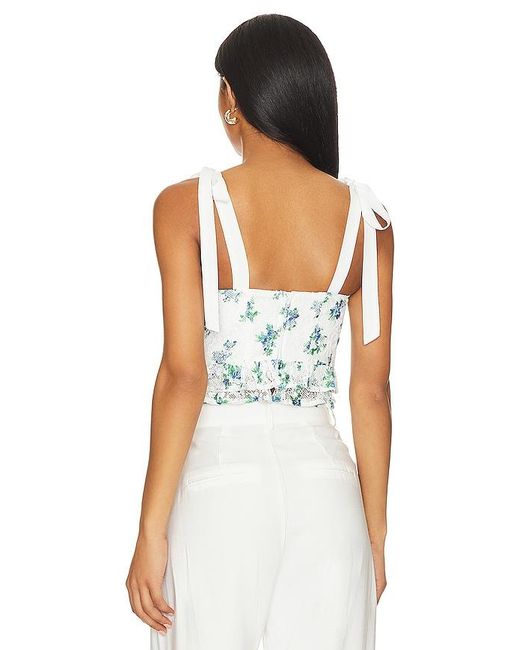 Lovers + Friends White Edina Top