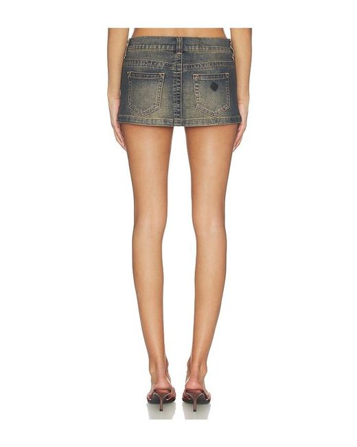 A.Brand Blue 00 Mini Skirt