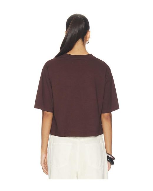Enza Costa Short Sleeve Supima Structured Tee