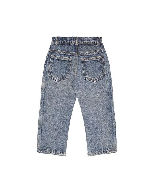 Rag & Bone Blue Mini Miramar Wide Leg