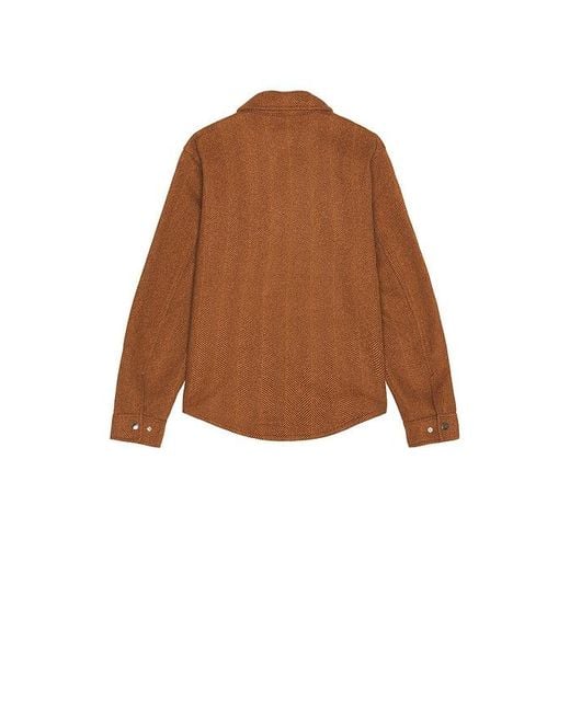 Brixton Brown Durham Brushed Jacket for men