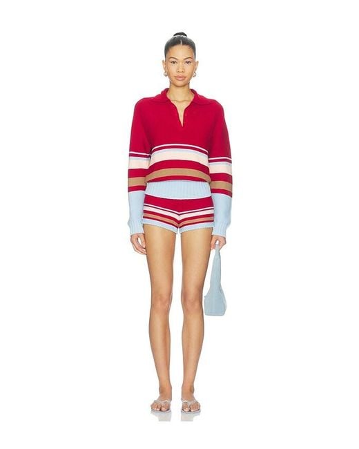 Solid & Striped Red Strick The Cleo