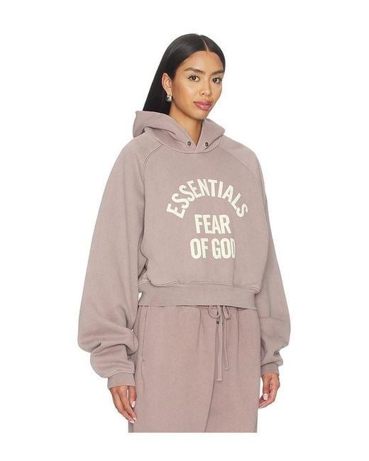 Fear Of God Multicolor Campus 90's Cropped Raglan Hoodie