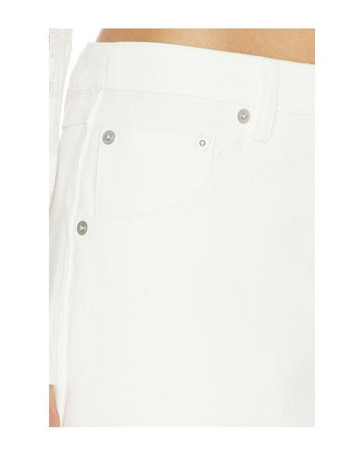 For Love & Lemons White Agnes Denim Jeans
