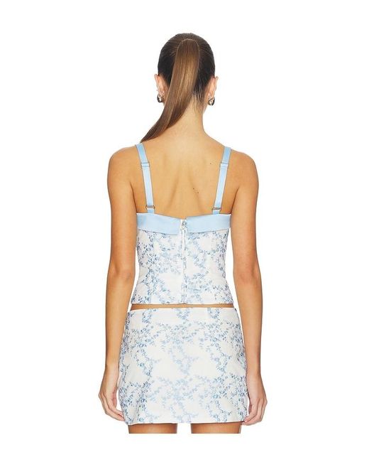 MAJORELLE White Olenna Top