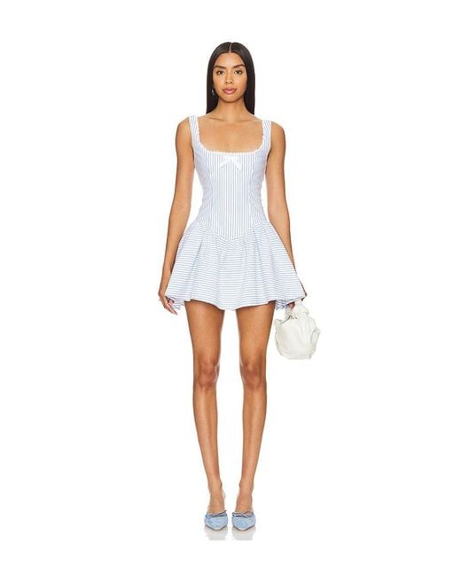 MAJORELLE White X Maggie Macdonald Cynthia Mini Dress