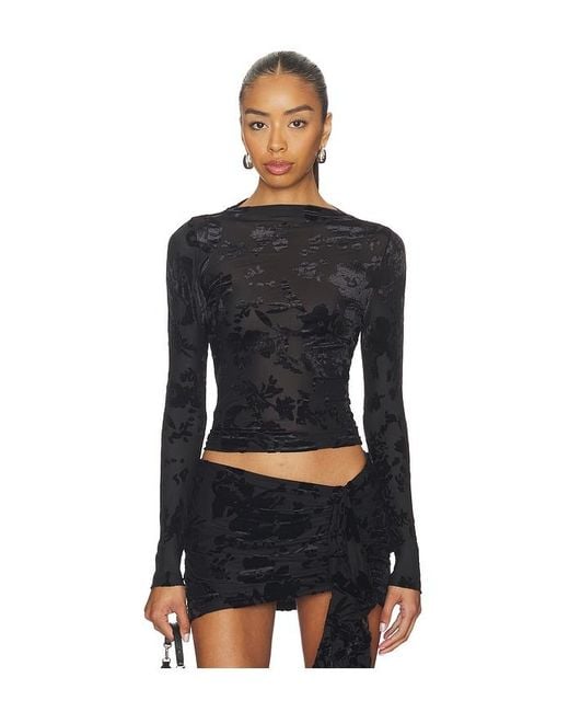 SNDY'S Black Lenora Top